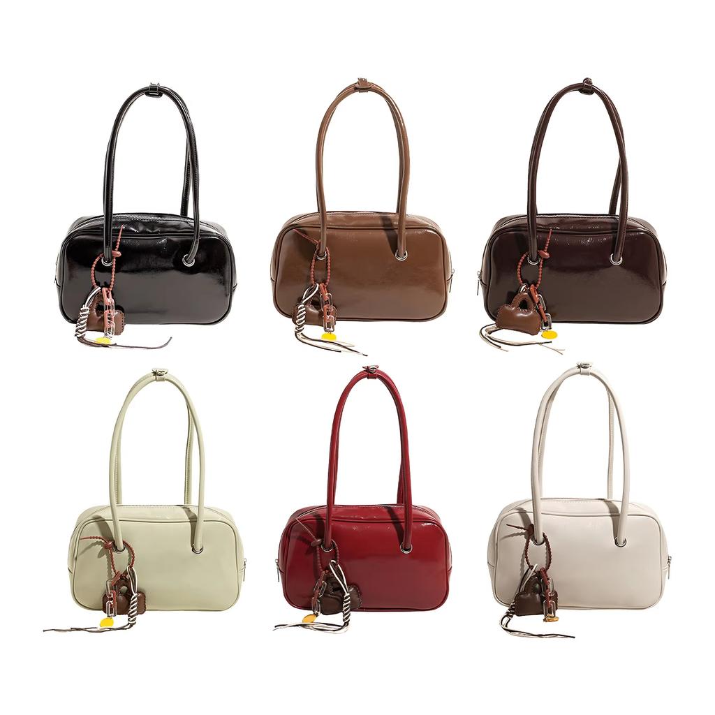 Retro Shoulder Bag High-Quality Bowling Bag Square Bag Compact For Special Occasis Daily Use Travel