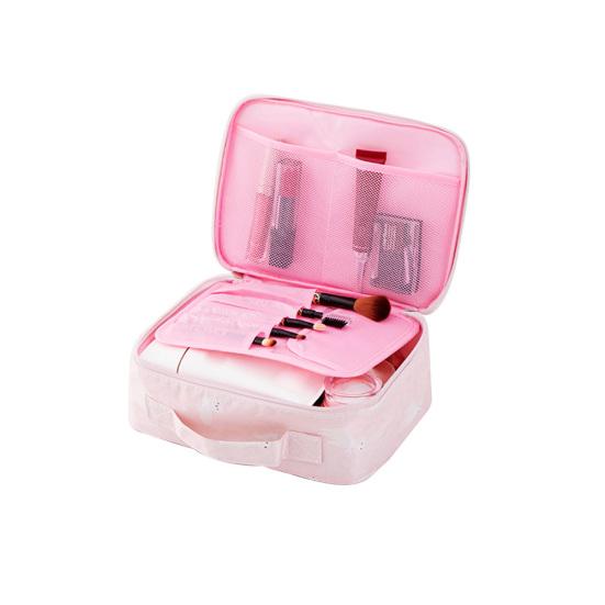 Portable Travel Waterproof Flower Flamingo Cosmetic Bag Mini Wash Pouch Handbag
