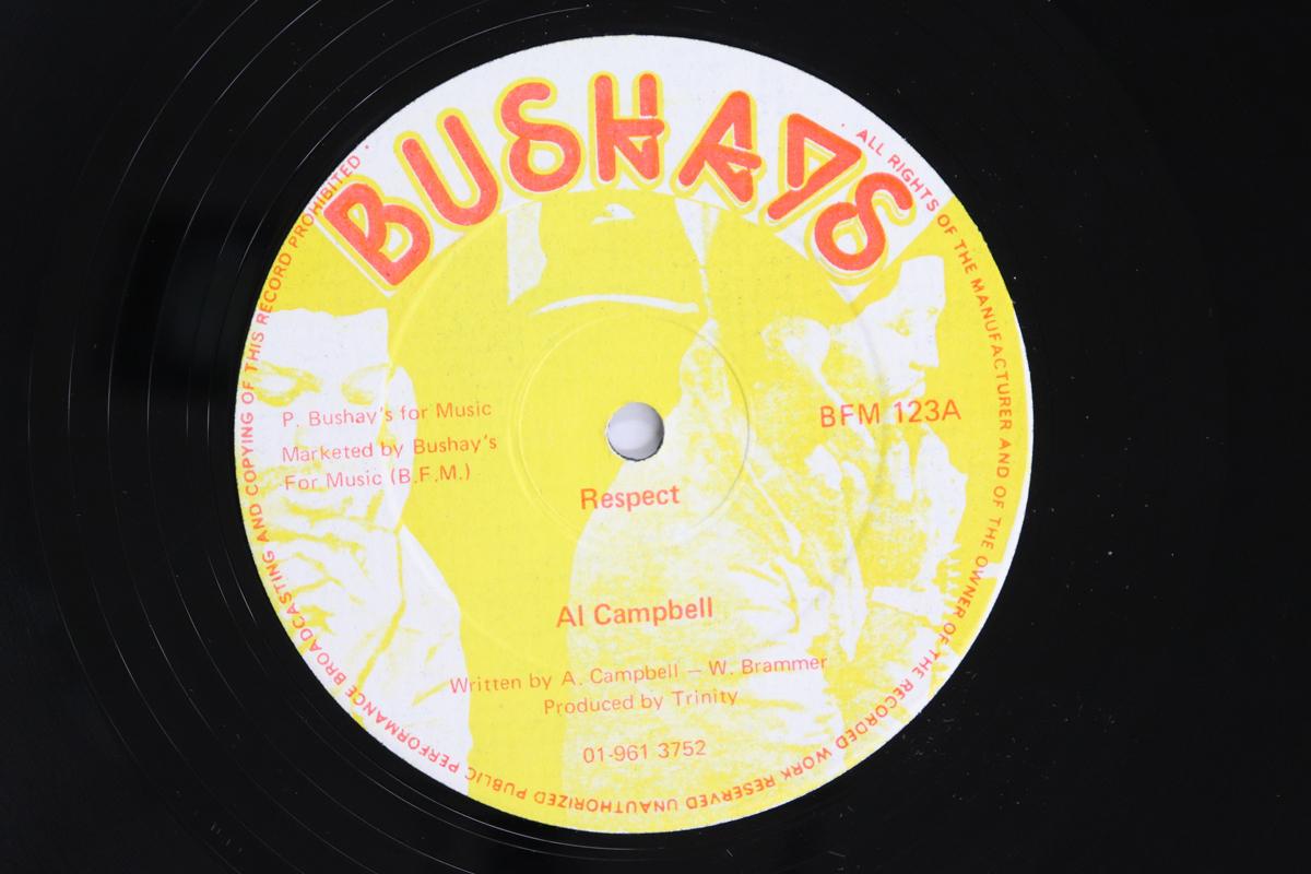 

12inch Record AL CAMPBELL TRINITY Respect A House Is Not A Home BFM123 BUSHAYS UK Reggae Ska Dub Used