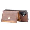 For iPhone 16 Case Card Holder PU Leather+TPU Kicsktand Phone Cover