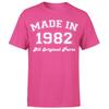 Made in 1982 All Original Parts TShirt 43rd Birthday Unisexs Gift Ideas