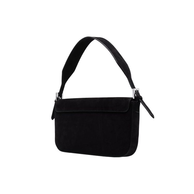 By Far Manu Series Leather Vintage Suede Handbag Shoulder Bag Women handbags Black 21PFMNSBLUMED