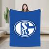 S-Schalke 04 Team Wurfdecke Weich Gemütlich Bedruckte Decke Für Heimdekoration Camping Flanell Tagesdecke Bettbezug