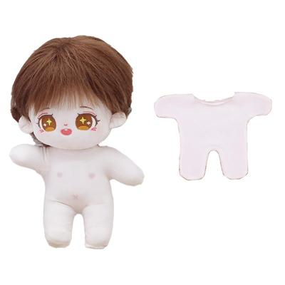DOYOUCOTO Color Stain Prevention Clothes for Plush Toys (20cm) - Innerwear [Set of 2] - Full-Body Beige Skin-Tone Plush Clothes for Plush Toys,
