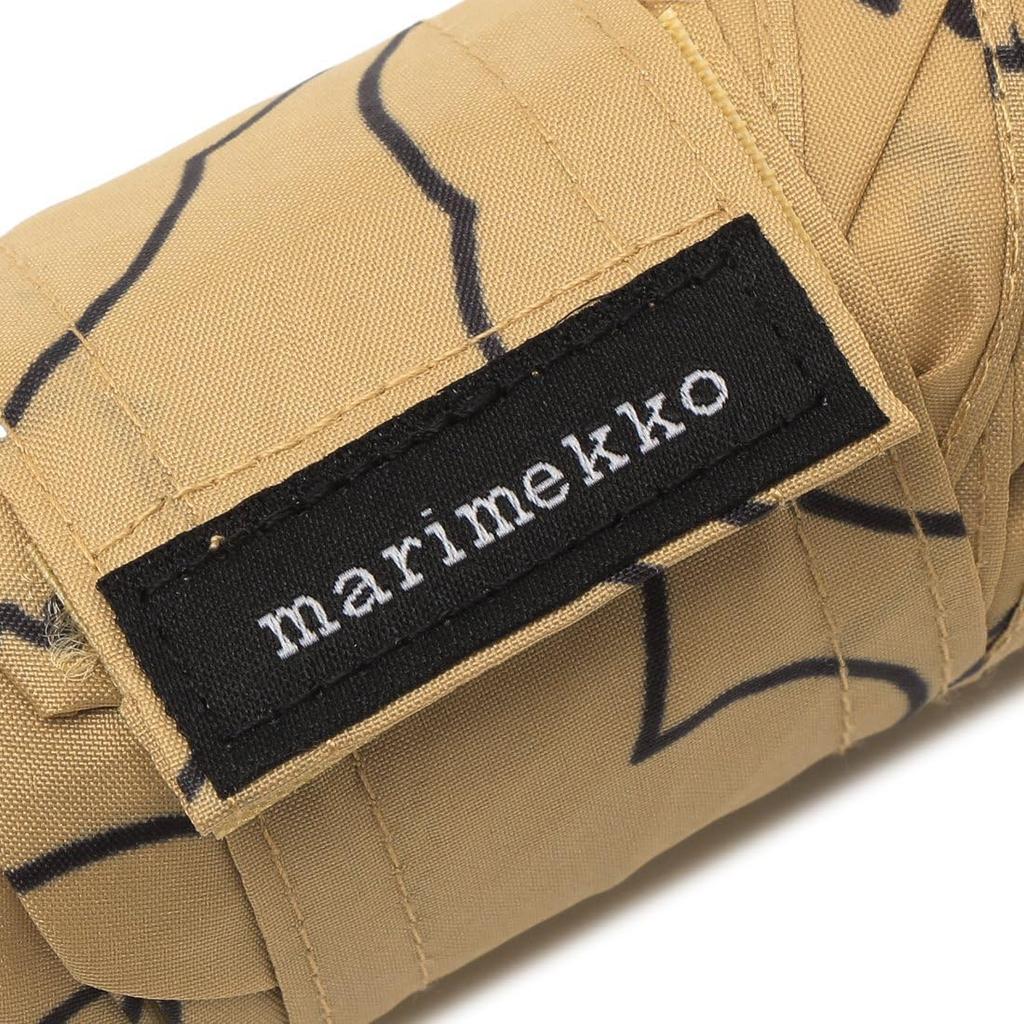 Marimekko Unikko Mini Manual Folding Floral 93949 890 Umbrella, Print, Brown, Women's, [Used]