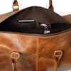 Leather Weekender Bag: Full-Grain Duffle, Groom Gift