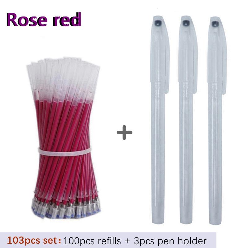 

103Pcs / Set Heat Erasable Refill Marker Pen Temperature Disappearing Fabric Pens Line Marking DIY Craft Sewing Accessories