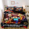 Digital Printing Three-Piece Set, Minecraft Themed Game Series Abraded Bedding Kit