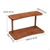 2 Tier Desktop Organizer for Office And Home Use with Makeup Spice Storage