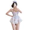 Pure Desire Lace Maid Nurse Outfit: Cute, Sexy Temptation Lingerie with Suspender Dress