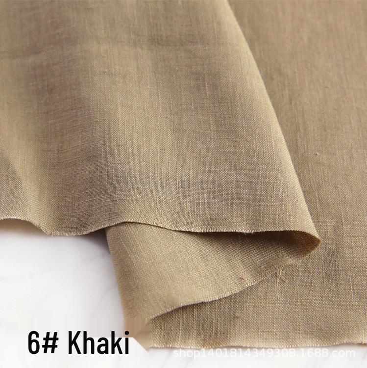 High-Quality Sand Washed Linen-Cotton Fabric for Summer Dresses & Pants