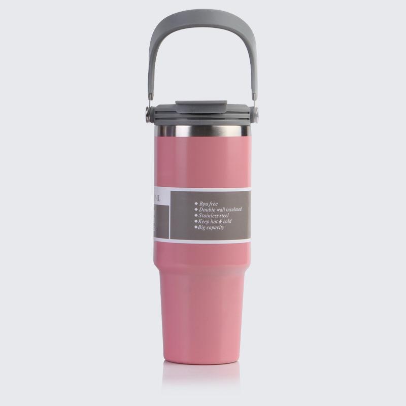

30oz Sports Car Tumbler with Straw - Hot-Selling Ice Cooler Cup 900ml розовый