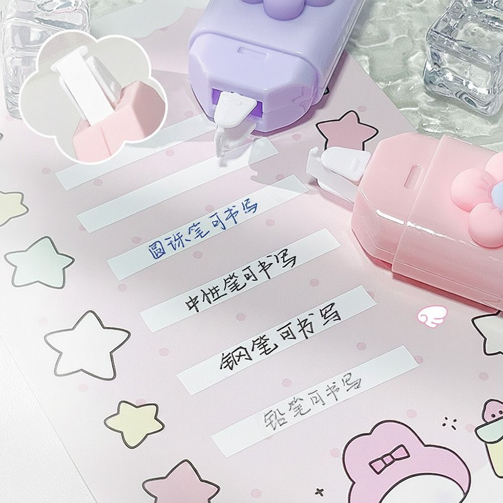 Cute Flower Gel Pen School Supplies Kit Highlighter Portable Pencil Eraser  School Office