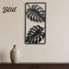 Entrance Hall Wall Decor Gold Metal Monstera & Palm Leaf Art 3D Hollow