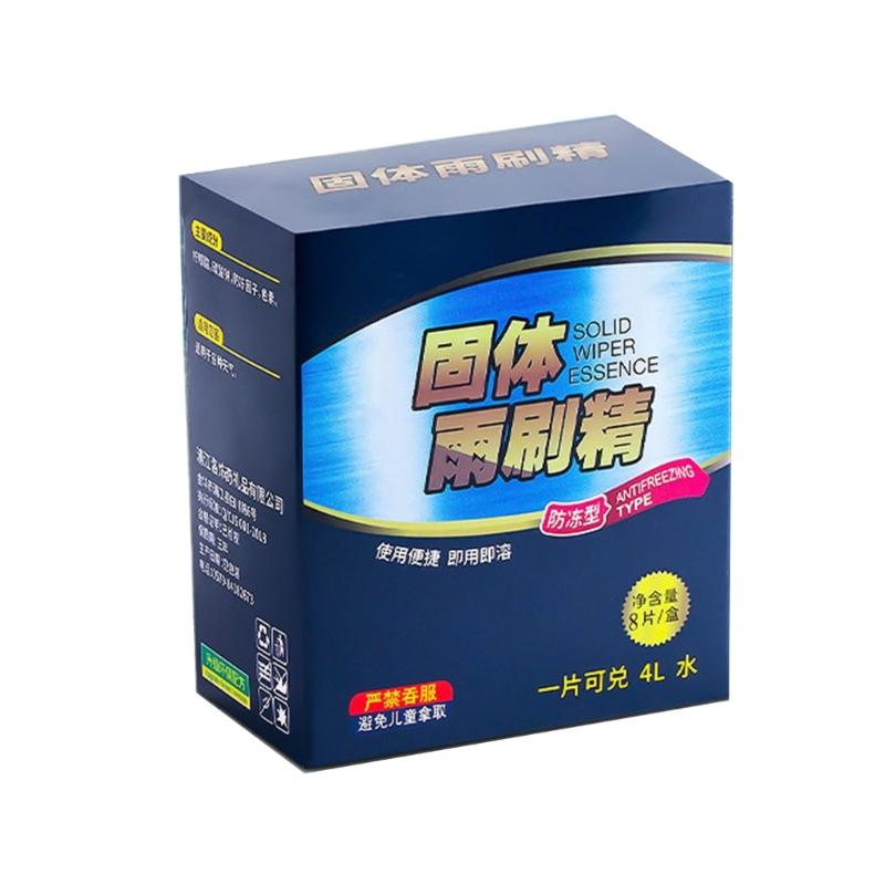 Solid Car Windshield Cleaner Tablets with Anti Freeze Formula All Season Use Safe Effervescent Cleaner for Glass & Wiper