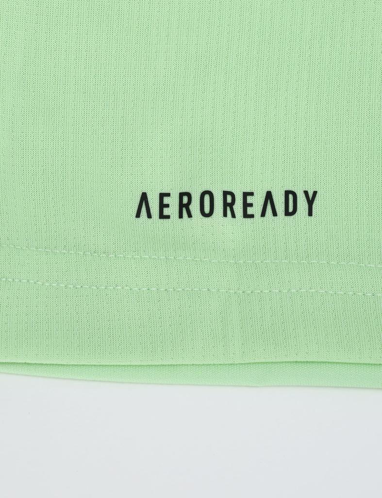 Adidas Dětské tričko s krátkým rukávem Train Essentials Aero Lady 3 Stripes Regular Fit ECL97 Semi Green J150 Tričko Tričko Spark/Carbon (IR7537)