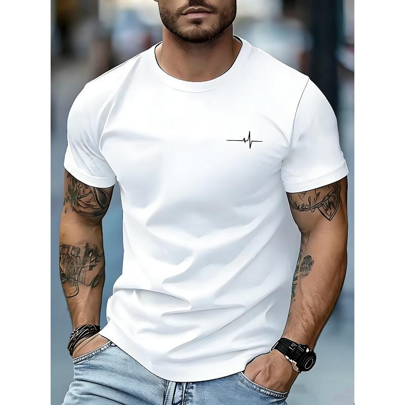Taglia Europea Uomo T-shirt Girocollo Vestibilità Larga Traspirante Asciugatura Rapida Assorbente Umidità - Abbigliamento Sportivo Casual Leggero