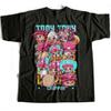 ONE PIECE Japanischer Anime Tony Chopper Herren Damen Sommer T-Shirt Harajuku Vintage Kurzarm Locker Übergroß Lässig Komfort Y2k
