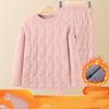 Men's Wool Stand Collar Thermal Underwear Home Clothes  Color Couple Four Layer Thick Winter Cold Resistant Fleece Top