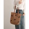 Beautiful Girl Bow Vacation Beach Straw Bag for Women 2025 New Large Capacity Versitile Fashion Tote Bag