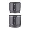 2 PCS Camping Cup Set Lightweight Aluminum Cup Set 450ml and 250ml Portable Foldable Handle Stackable Cup for Outdoor