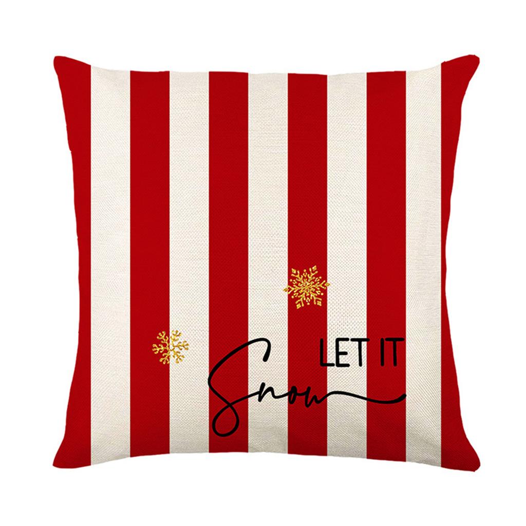 4-Piece Christmas Pillowcase Set, 18X18 Inches, Suitable For Living Room, Bedroom, Christmas Decoration (Without Pillow Core)