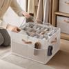 Shoe Box with 12/16/20 Grids, Large Capacity Slipper and Shoe Storage Container for Closet, Home