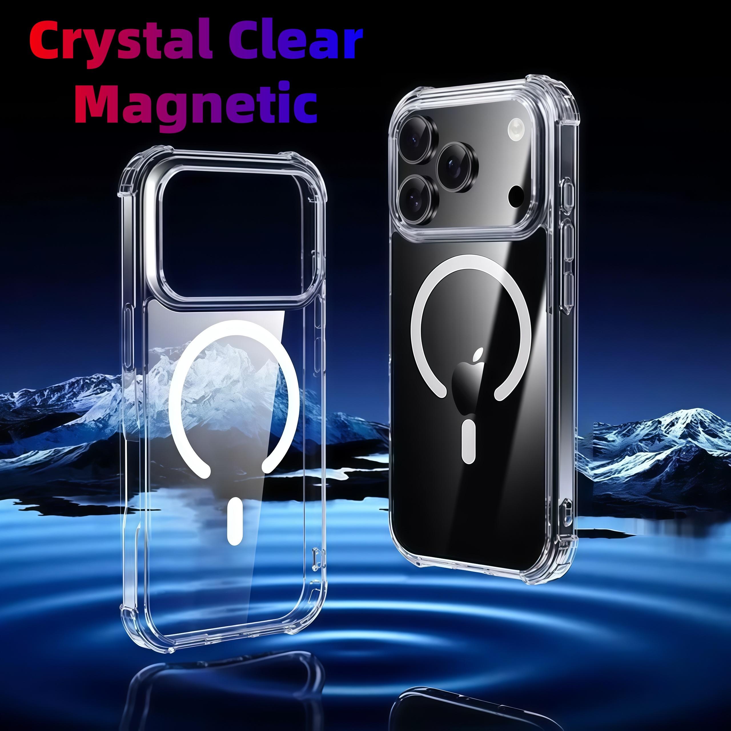 Crystal Clear Magnetic , Transparent Without Yellowing TPU Shockproof Phone Case For iphone 17 Pro Max / 17 Pro / 17 / Air iPhone Air прозрачный