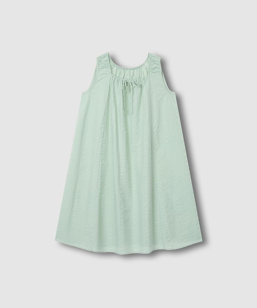 Jaju Women'S Soft Seersucker Sleeveless Pajama Dress_Mint
