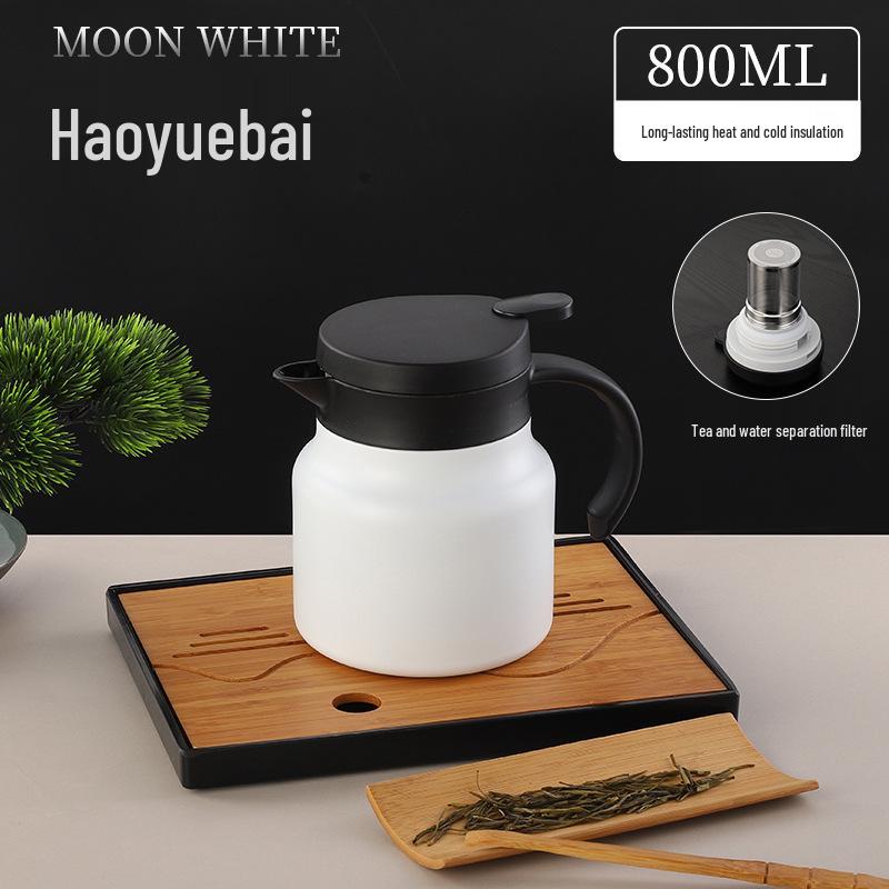 Large Capacity Smart Insulated Tea Brewer - 304 Stainless Steel Stewing Pot for Home or Office Use