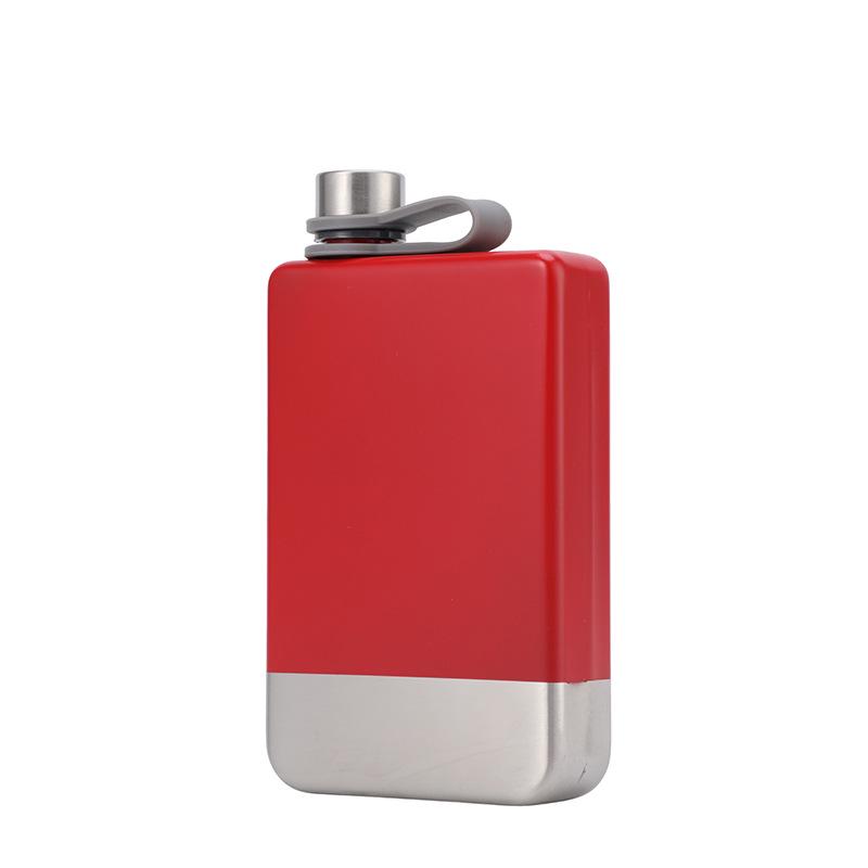 Tragbare Edelstahl-Weinflasche - 9oz für Camping & Wandern