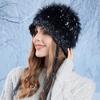 Autumn Winter Plush Pullover Hat Women Wool Hat Coldproof Warm Knitted Hat
