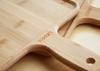 Kakuri Sangyo Bamboo Lunch Plate Cutting Outdoor Cutting Board with Extra 220 x 280 x 15 mm Board, Reversible, Handle, Large, (380)