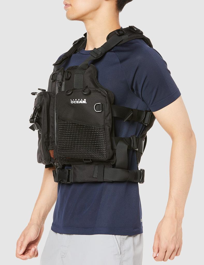 LITTLE PRESENTS Kayak Fishing PFD III Black Free PF-06