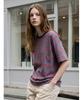 Poebeo21 Loose Fit Striped Color Block Short Sleeve T-Shirt (Ftdbts036)