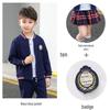 Spring/Autumn British Cotton Academy Style Baseball Uniform for Kindergarten & Primary School