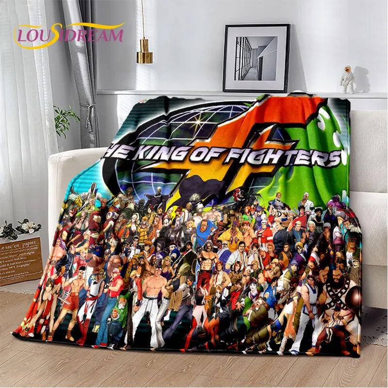 King of Fighters Retro Game Gamer Soft Plush Blanket,Flannel Blanket Throw Blanket for Living Room Bedroom Bed Sofa Picnic Cover