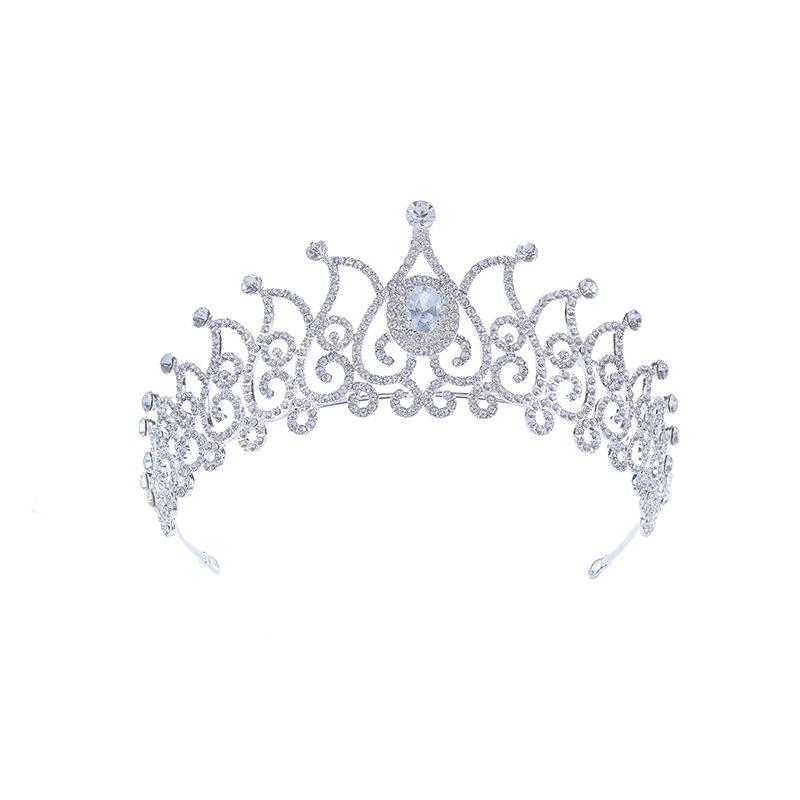 Korean Popular Luxury Bridal Zircon Crown Bridal Crown Rhinestone Princess Crown Wedding Accessories