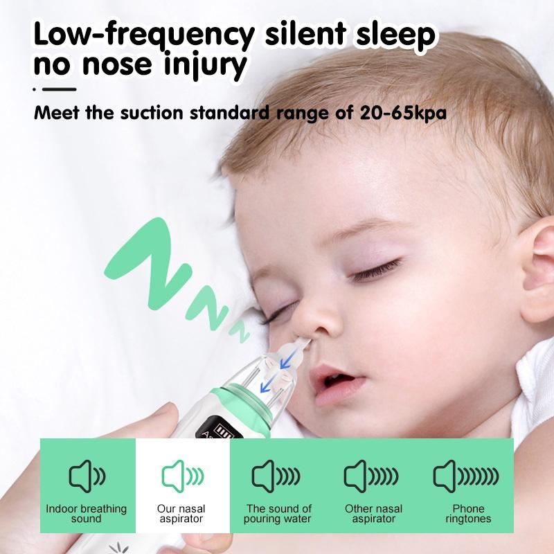 Nasal Aspirator Baby Nasal Aspirator for Babes Music&Light Soothing Function USB Adjustable Nose Sucker Runny Nose Cleaner