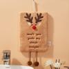 New Christmas Thick Coral Velvet Towel Kitchen Water Absorbing Quick Drying Cloth Soft Cartoon Green Christmas Tree 3D Printing
