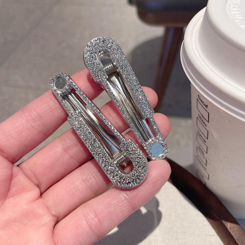 Rhinestone Duckbill Hair Clip: Versatile Flyaway & Bangs Accessory