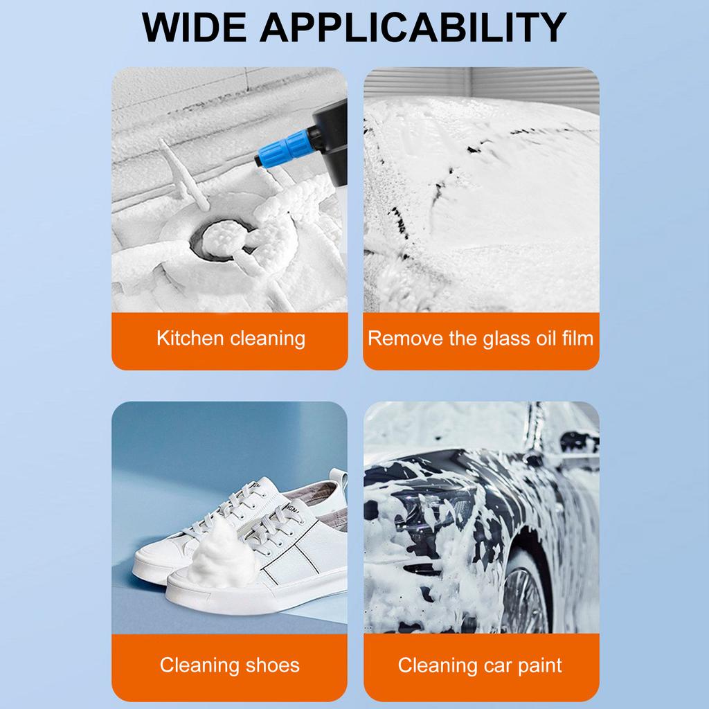 Electric Foam Sprayer 1.5L Electric Foam Cannon TypeC Charging for Car Washing Kitchen Cleaning