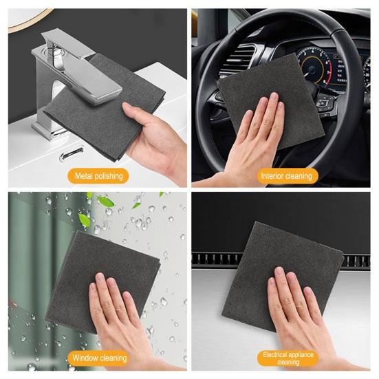 10Pcs Reusable Kitchen Microfiber Quick-Drying Thickened Glass Car Kitchen Cleaning Clothes Cloth Lightweight Window Cleaning Rags