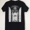 Lacrimosa Elodia Heren Gotisch Bohemien Grafische Print T-shirt Zwart Wit Ontwerp Korte Mouw Rou