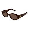 Fashionable Oval Sunglasses Women Sunglasses Havana BB0477SA-002