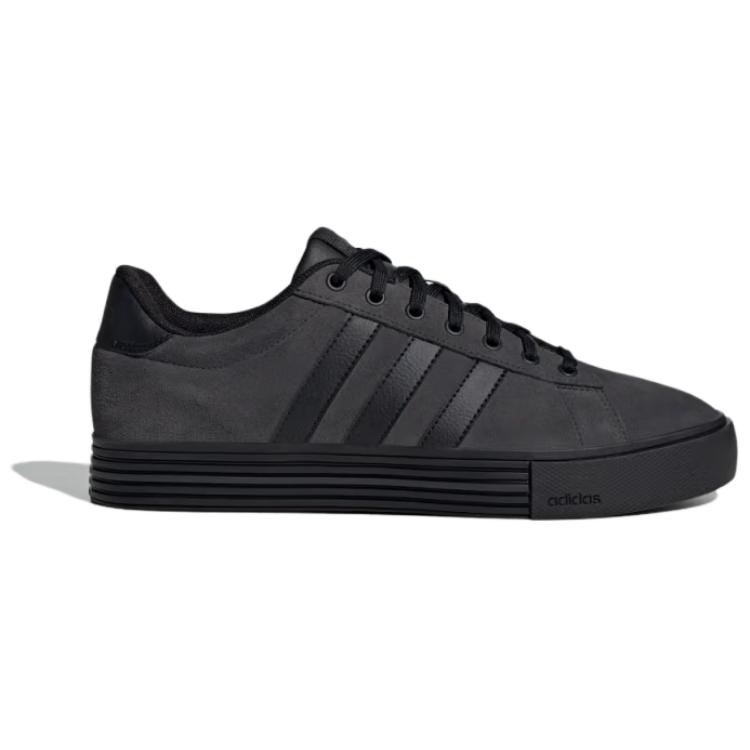 Adidas Daily 4.0 Synthetic Leather Fashion Versatile Low-Top Slip-Resistant Durable Skate Shoes Unisex Sneakers Black JI4355