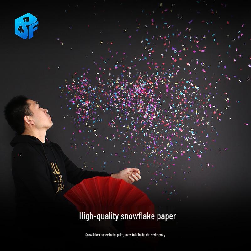 Northern Magic Handheld Flying Snowflake Stage Props - Ultra-thin White Paper