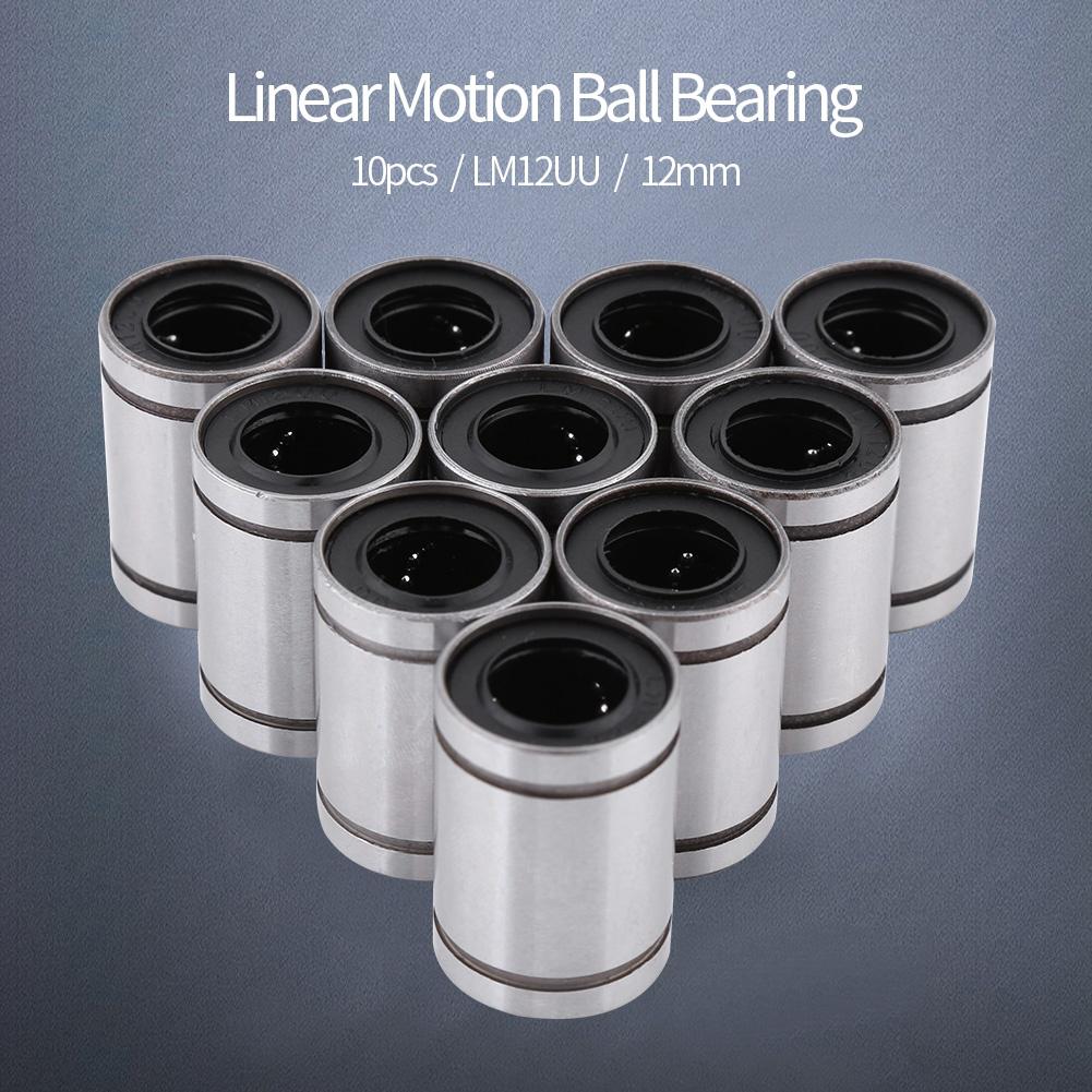 KTS 10pcs LM12UU 12mm Linear Ball Bearing Bush Bushing KTS 10pcs LM12UU 12mm Linear Ball Bearing Bush Bushing
