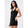 Women's Lycra Shorts Plain Dress Swimsuit Black (wide Size Range)
