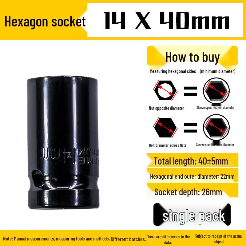 Electric Drill and Air Wrench Socket Set 1/2 Hex, 8-32mm